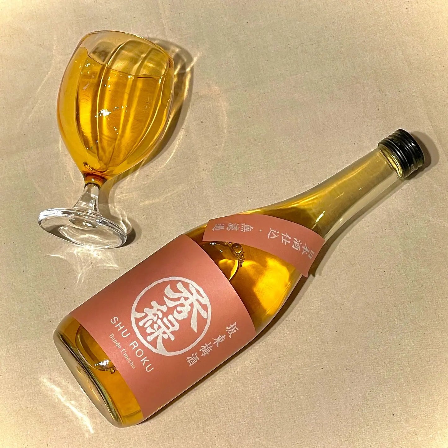 琥珀玻璃高腳杯 | Sazanami Glass