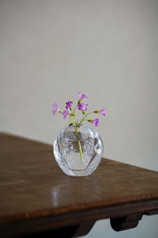 球體玻璃花器 小 一輪插 | Sazanami Glass