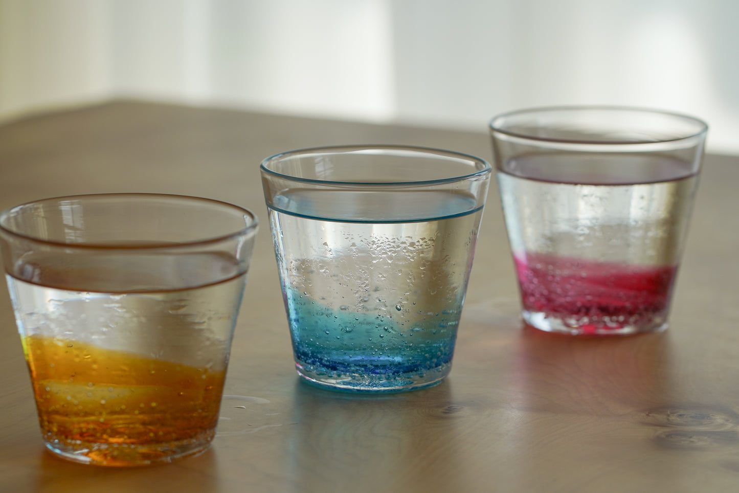漸層玻璃杯 莓果色 | Sazanami Glass