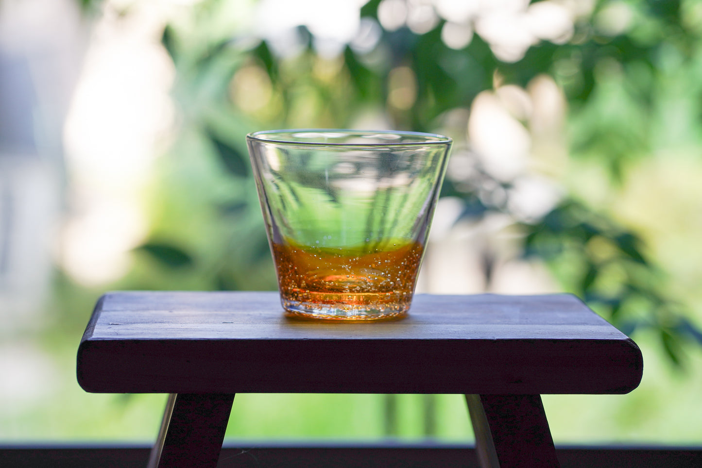 漸層玻璃杯 琥珀色 | Sazanami Glass