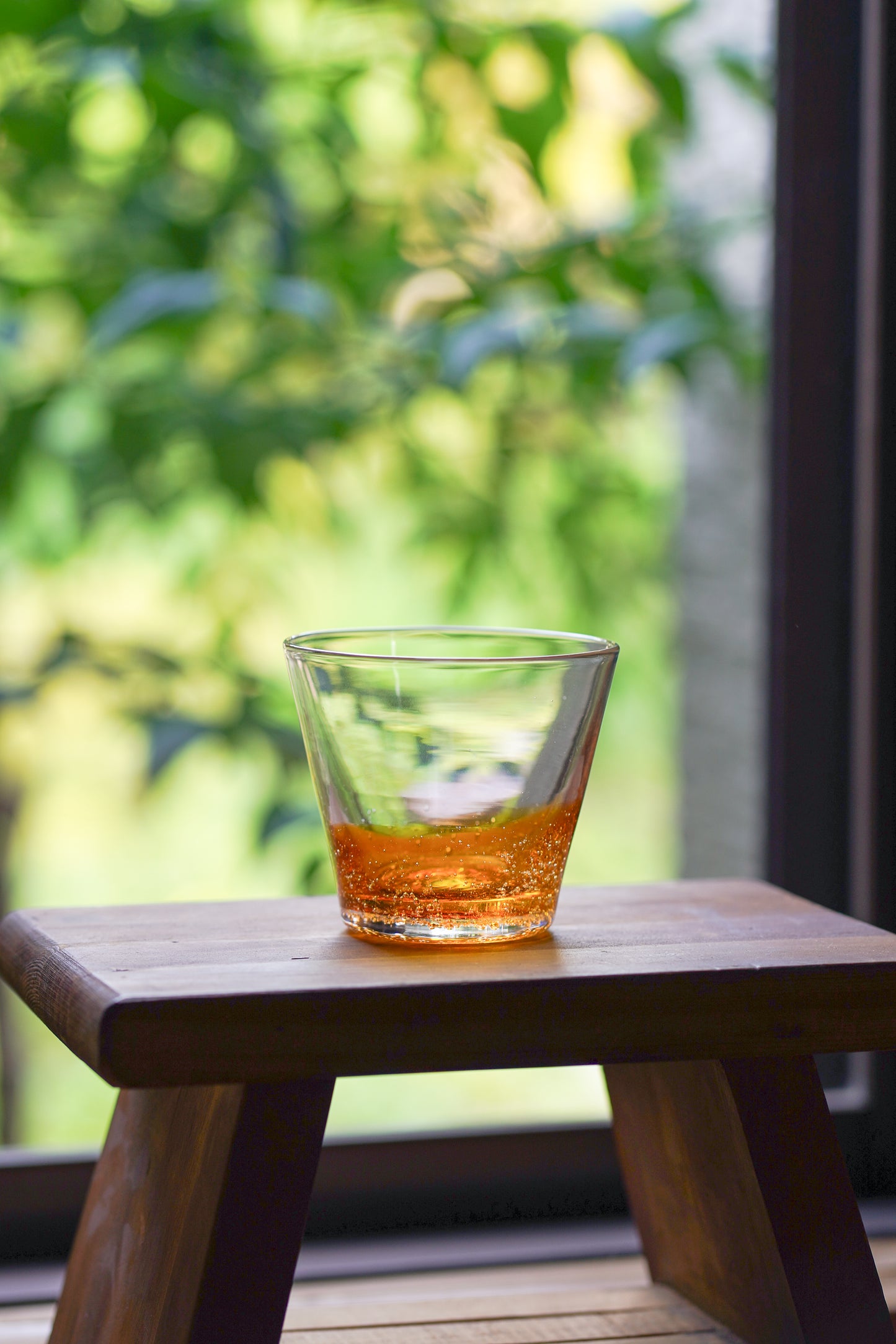 漸層玻璃杯 琥珀色 | Sazanami Glass