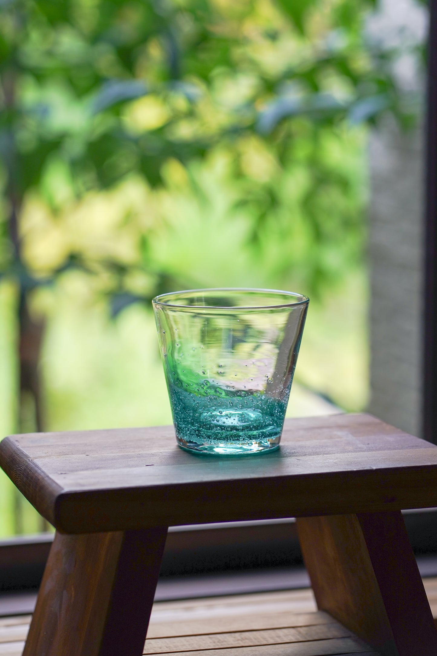 漸層玻璃杯 海藍色 | Sazanami Glass