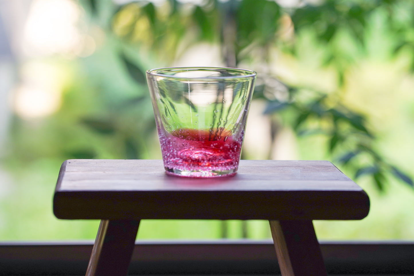 漸層玻璃杯 莓果色 | Sazanami Glass
