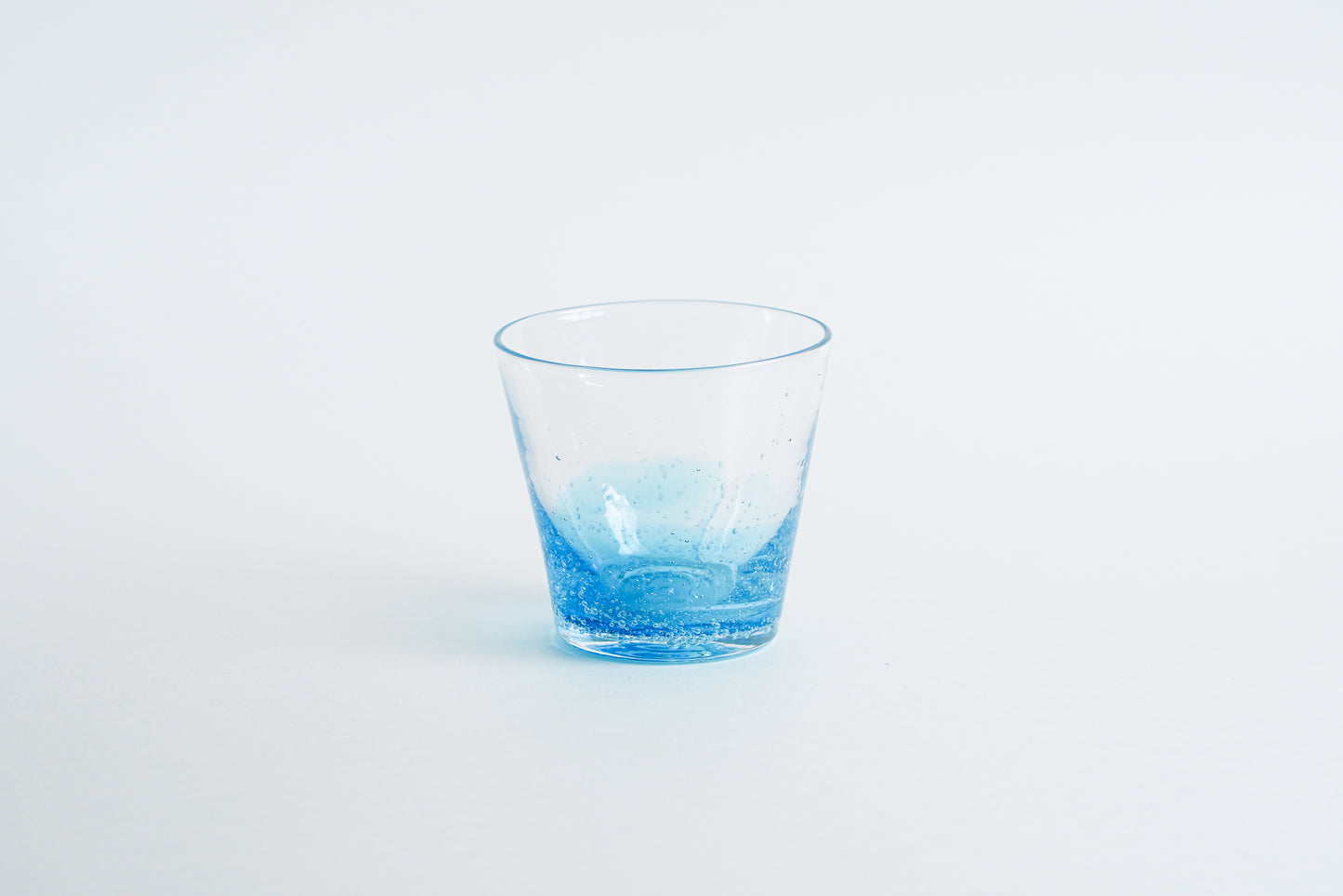 漸層玻璃杯 海藍色 | Sazanami Glass