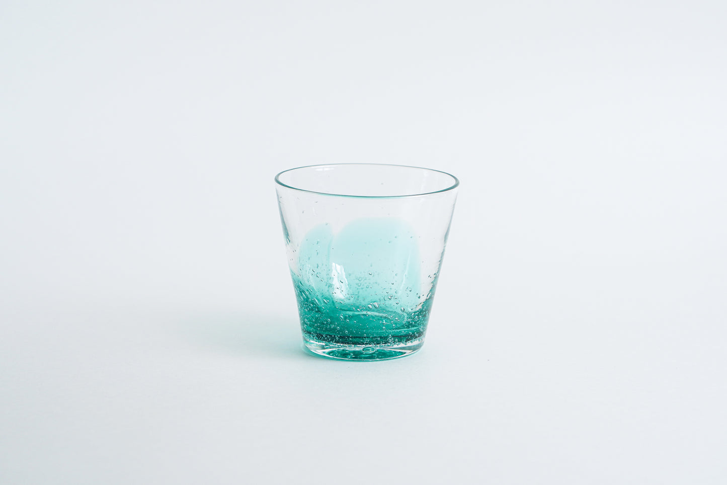 漸層玻璃杯 湖水綠 | Sazanami Glass