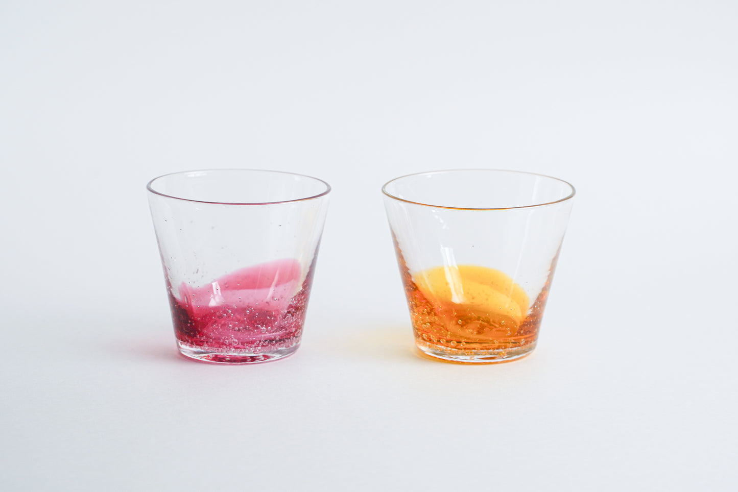 漸層玻璃杯 琥珀色 | Sazanami Glass
