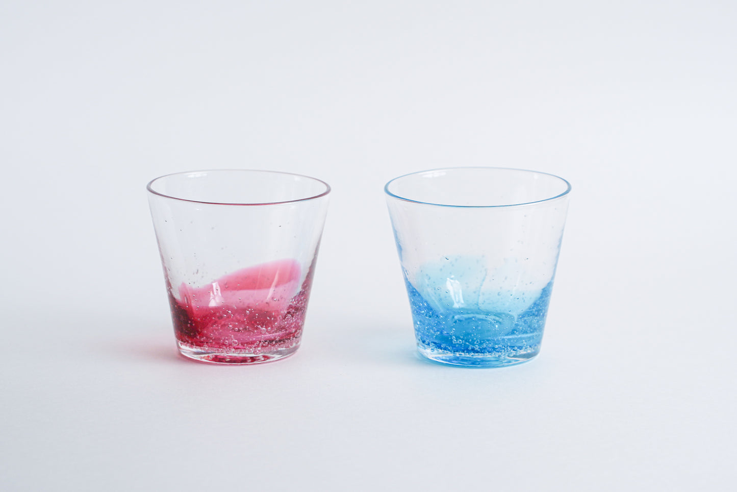 漸層玻璃杯 海藍色 | Sazanami Glass