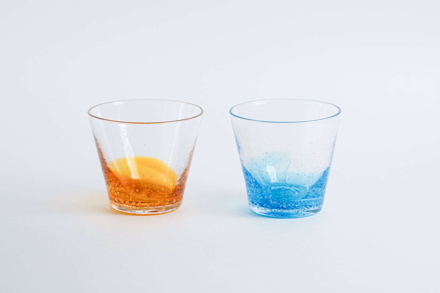 漸層玻璃杯 海藍色 | Sazanami Glass