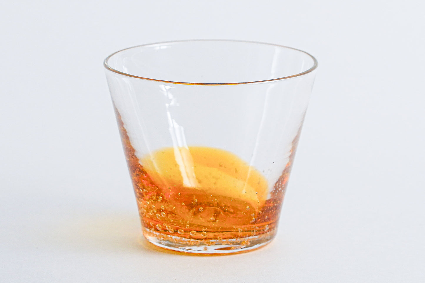 漸層玻璃杯 琥珀色 | Sazanami Glass