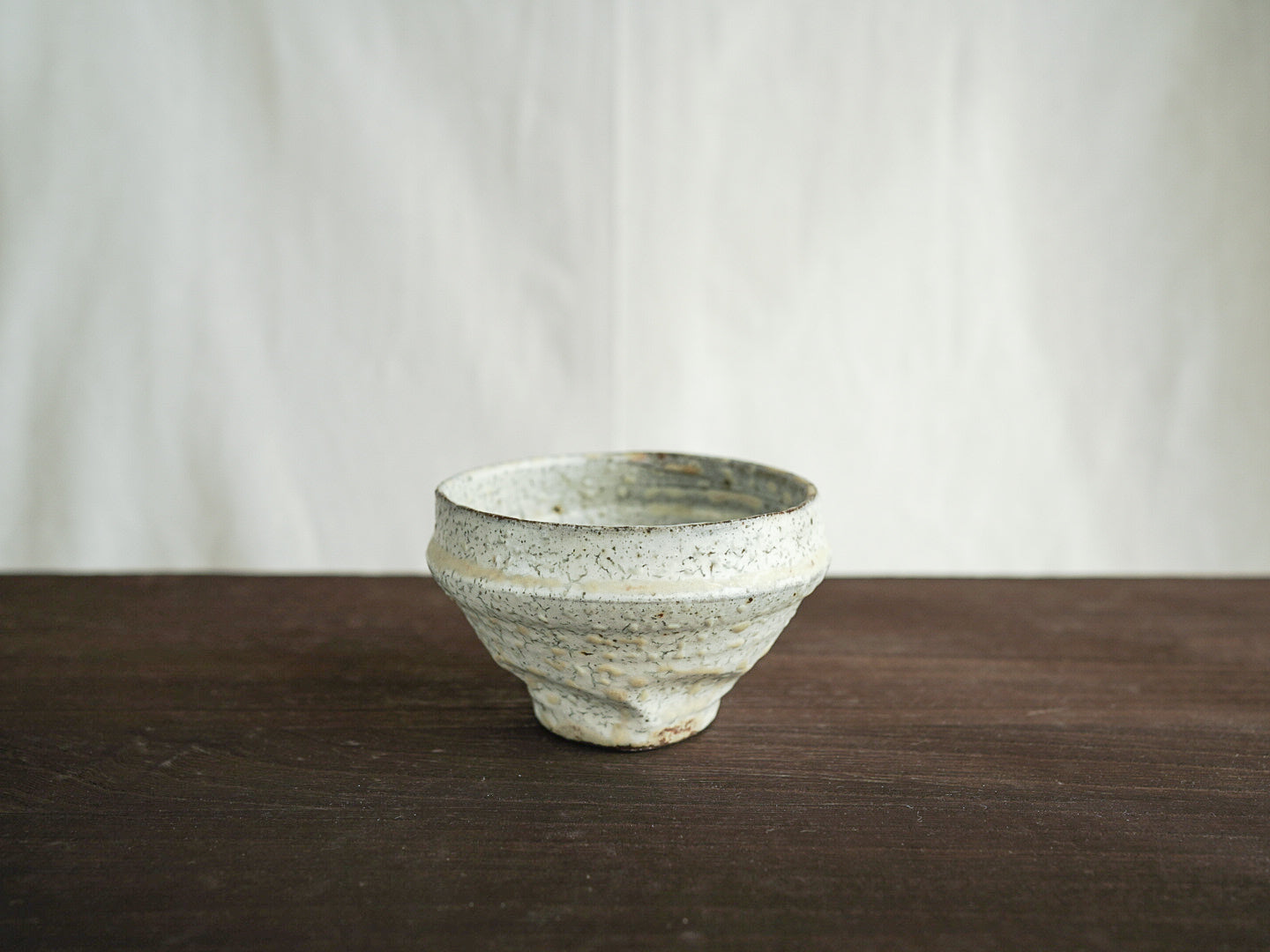 粉引汲出 茶杯 | 山本一仁