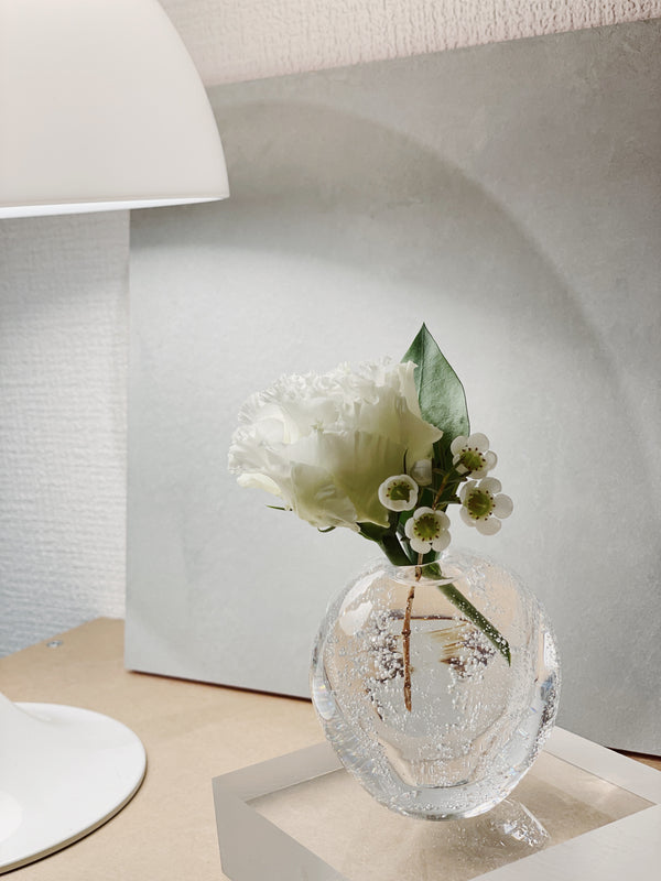 球體玻璃花器 小 一輪插 | Sazanami Glass