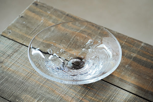 【再入荷】波動 立體玻璃淺缽 玻璃皿 | Sazanami Glass