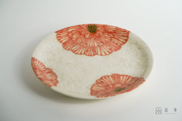 粉引紅牡丹皿 大 | 加藤芳平
