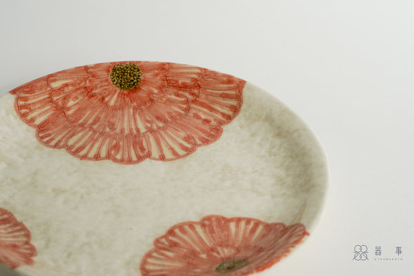 粉引紅牡丹皿 大 | 加藤芳平