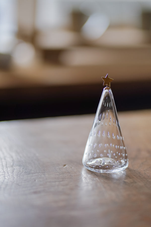 (預購) 玻璃聖誕樹 - 透明 | 市川硝子製作所
