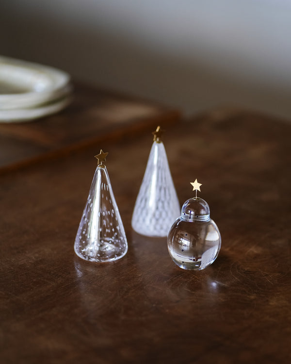 (預購) 玻璃聖誕樹 - 透明 | 市川硝子製作所