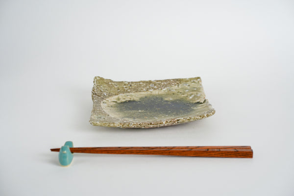 玻璃釉平角皿 | 山本一仁 (2025年12月)