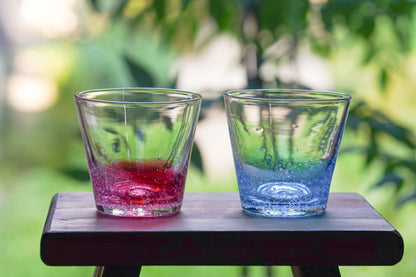 漸層玻璃杯 莓果色 | Sazanami Glass