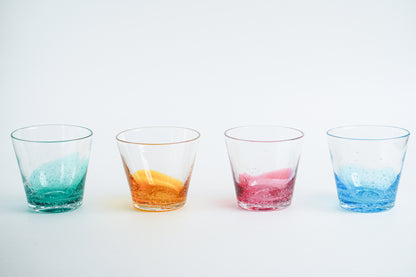 漸層玻璃杯 琥珀色 | Sazanami Glass