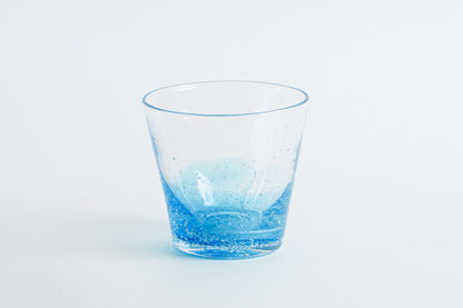 漸層玻璃杯 海藍色 | Sazanami Glass