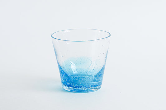 漸層玻璃杯 海藍色 | Sazanami Glass