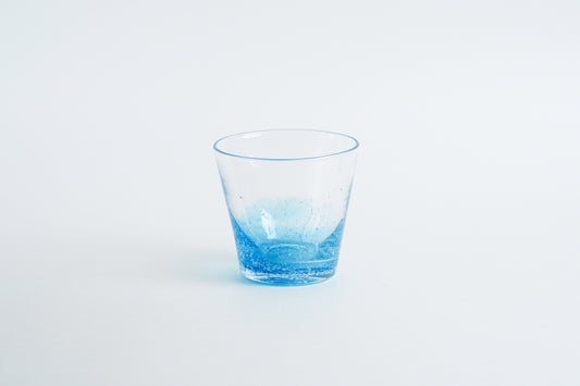 漸層玻璃杯 海藍色 | Sazanami Glass