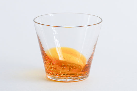 漸層玻璃杯 琥珀色 | Sazanami Glass