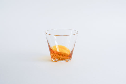 漸層玻璃杯 琥珀色 | Sazanami Glass