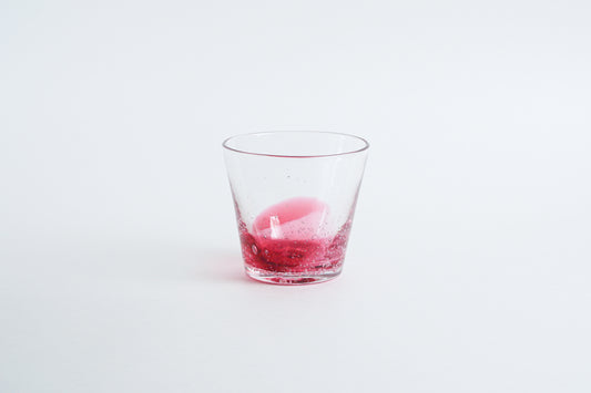 漸層玻璃杯 莓果色 | Sazanami Glass