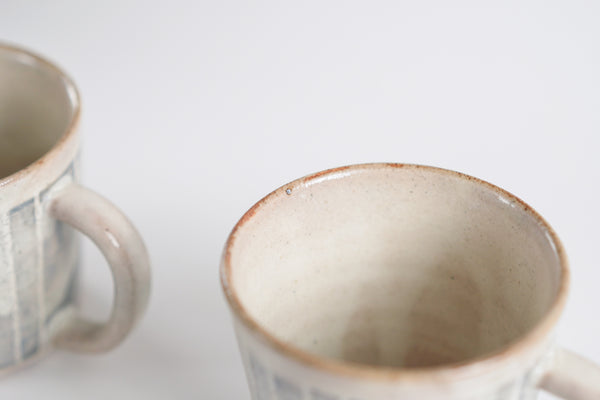 粉引條紋馬克杯 | 小栗大幸