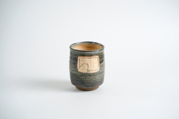 窗邊貓咪湯吞茶杯 | 川越紀宏