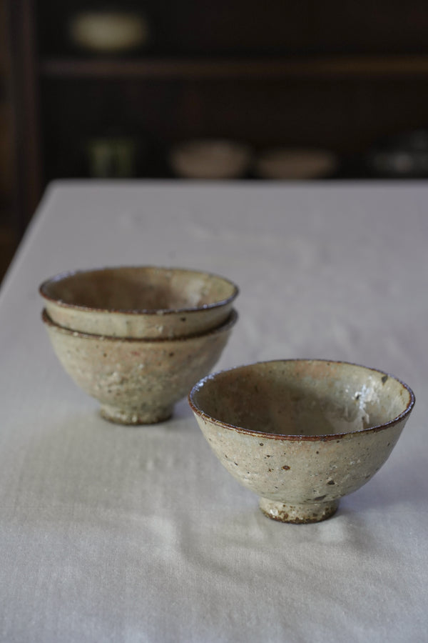 灰釉化粧飯碗 | 小辻真一