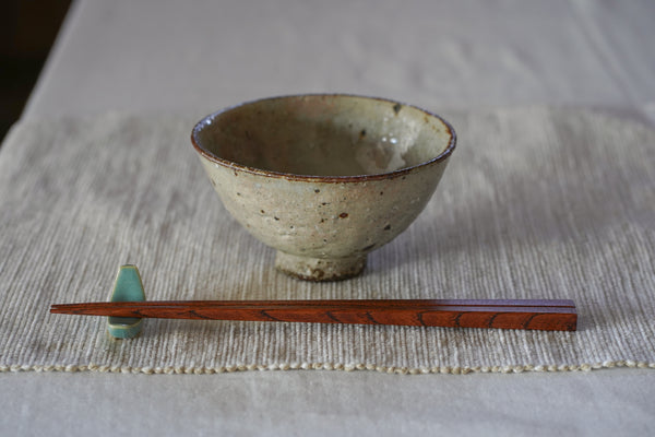 灰釉化粧飯碗 | 小辻真一