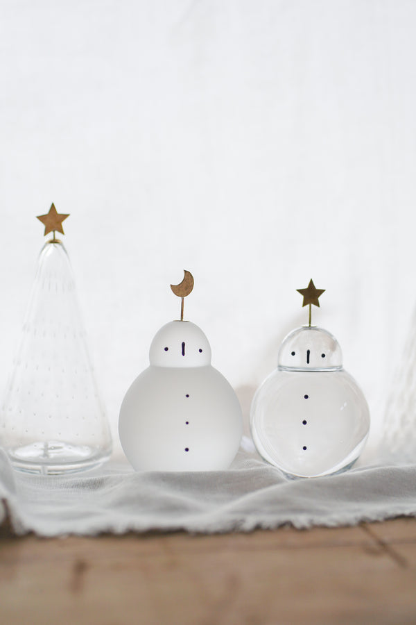 (預購) 玻璃雪人 - 霧面 | 市川硝子製作所