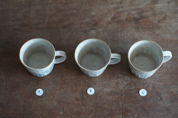 粉引條紋馬克杯 | 小栗大幸