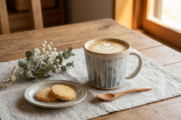 粉引條紋馬克杯 | 小栗大幸