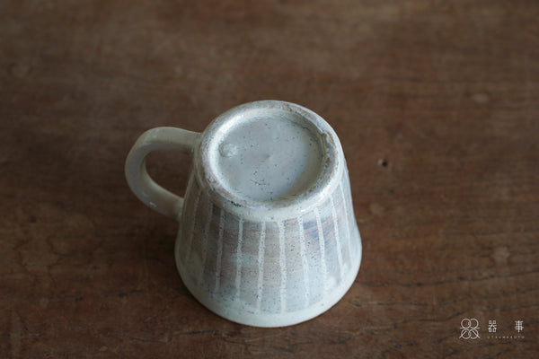 【再入荷】粉引條紋馬克杯 | 小栗大幸