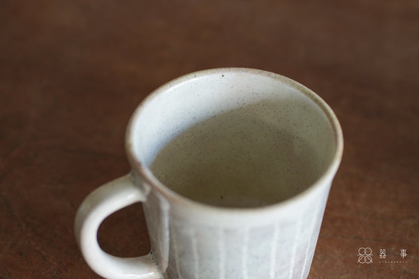 【再入荷】粉引條紋馬克杯 | 小栗大幸