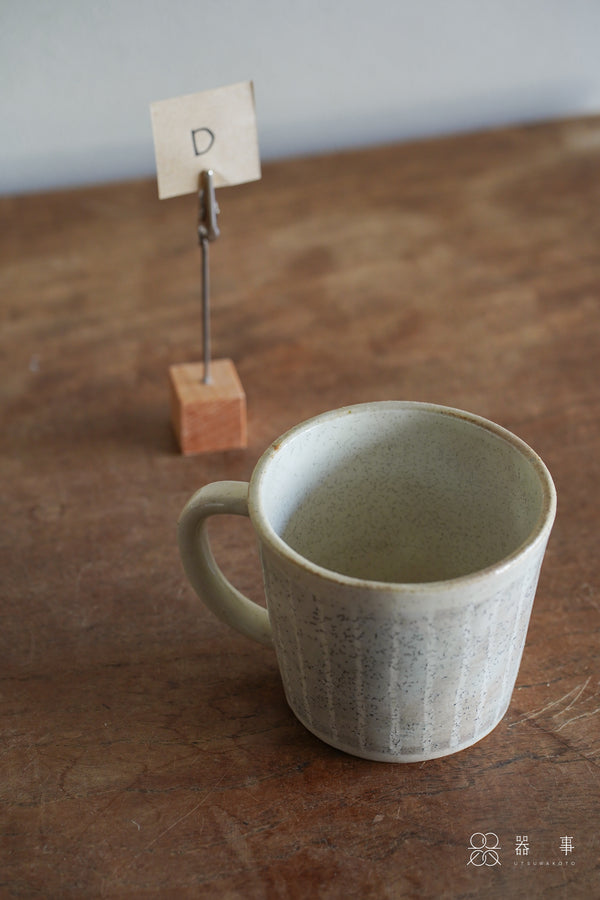 【再入荷】粉引條紋馬克杯 | 小栗大幸