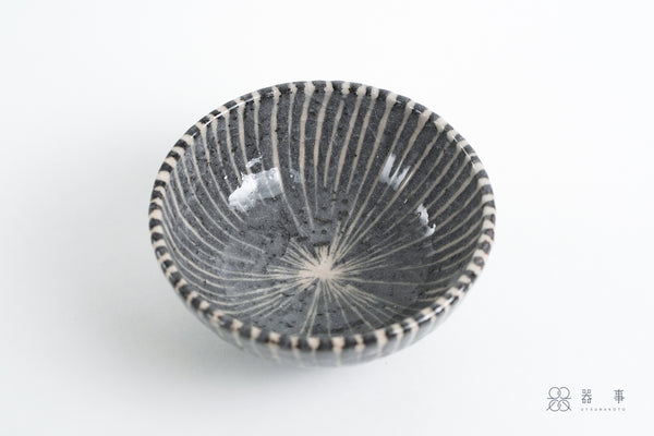 鼠志野釉十草取鉢 | 三浦繁久