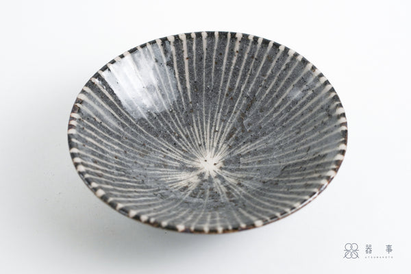 鼠志野釉十草五寸皿 | 三浦繁久