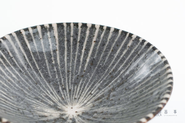 鼠志野釉十草五寸皿 | 三浦繁久