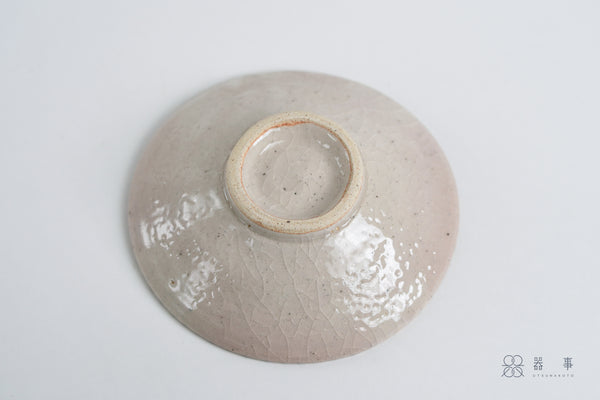 志野釉十草五寸皿 | 三浦繁久