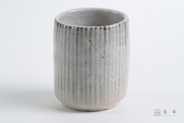 志野釉十草湯吞茶杯 | 三浦繁久