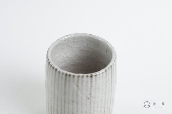 志野釉十草湯吞茶杯 | 三浦繁久