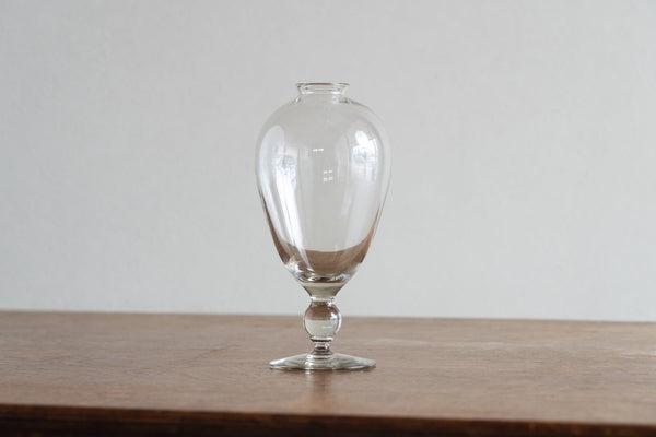 高腳花器 灰 L | 市川硝子製作所