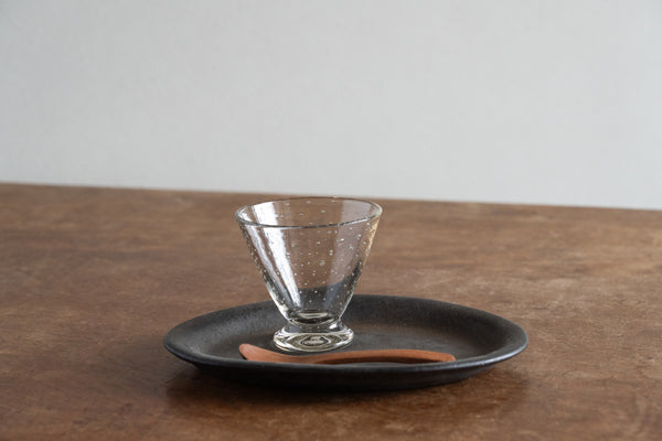 氣泡點心杯 灰 | 市川硝子製作所