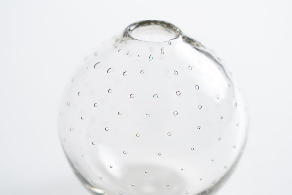 氣泡小花器 灰 | 市川硝子製作所