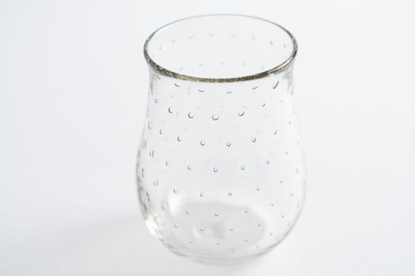 氣泡圓弧玻璃杯 灰 | 市川硝子製作所