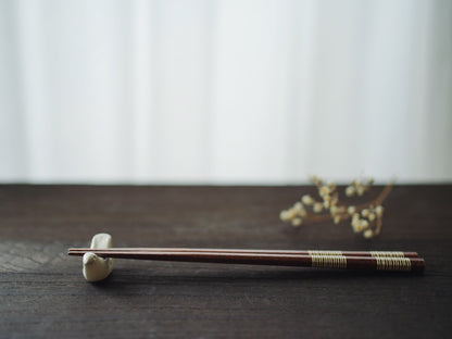 幸福小鳥筷架-白 | 美濃燒